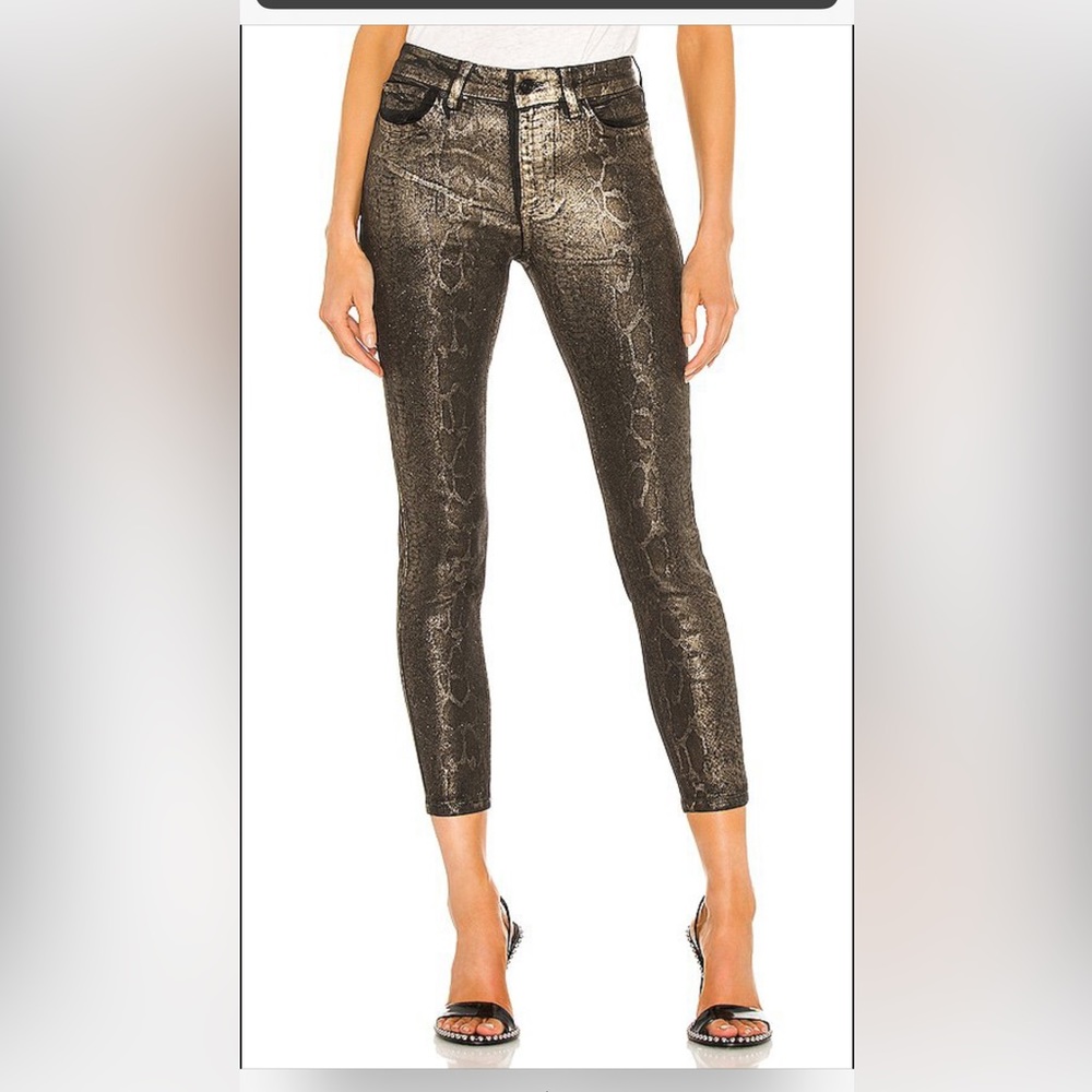 Allsaints miller snake jeans size 27 New with tags color black with gold